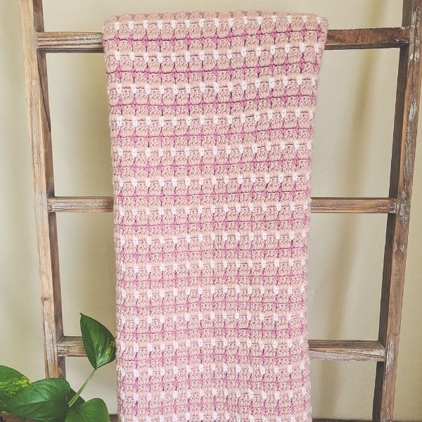 Block Stitch Crochet Baby Blanket by The Loophole Fox