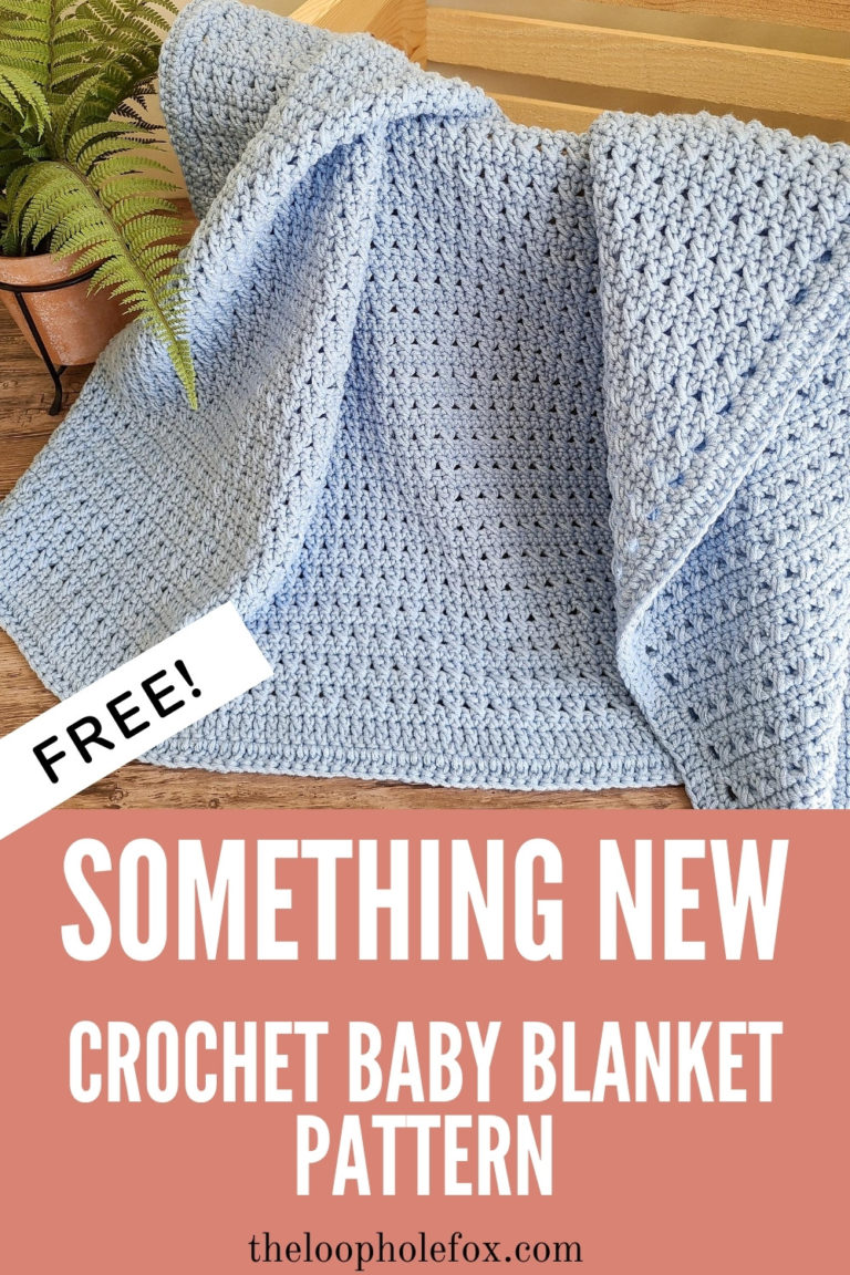 Crossed Double Crochet Baby Blanket Free & Easy The Loophole Fox