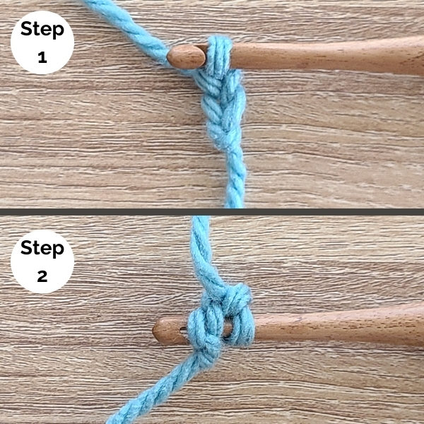 How to Foundation Single Crochet Step 1 and 2