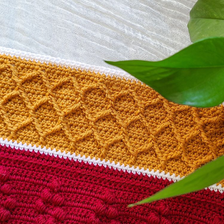 This image is a sample of Part 9 of this crochet blanket pattern.
