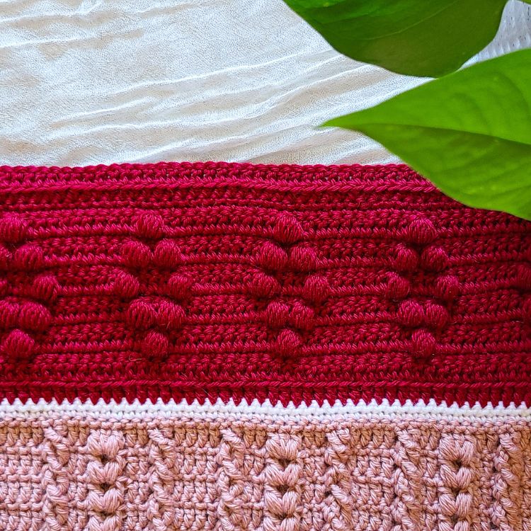 This image is a sample of Part 8 of this crochet blanket pattern.