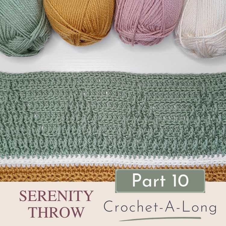 This image shows Part 10 of the Crochet Sampler Blanket.