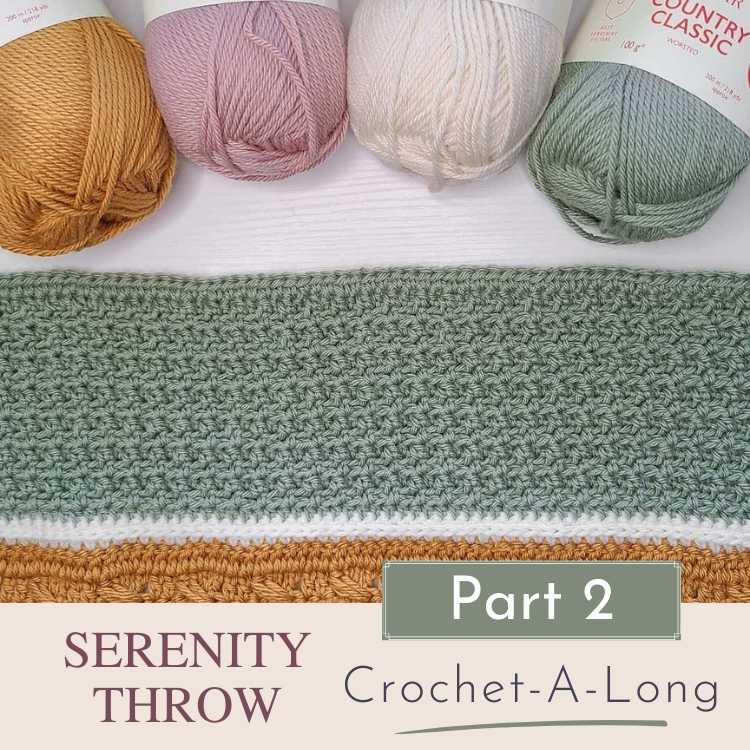 This image shows Part 2 of the Crochet Sampler Blanket.