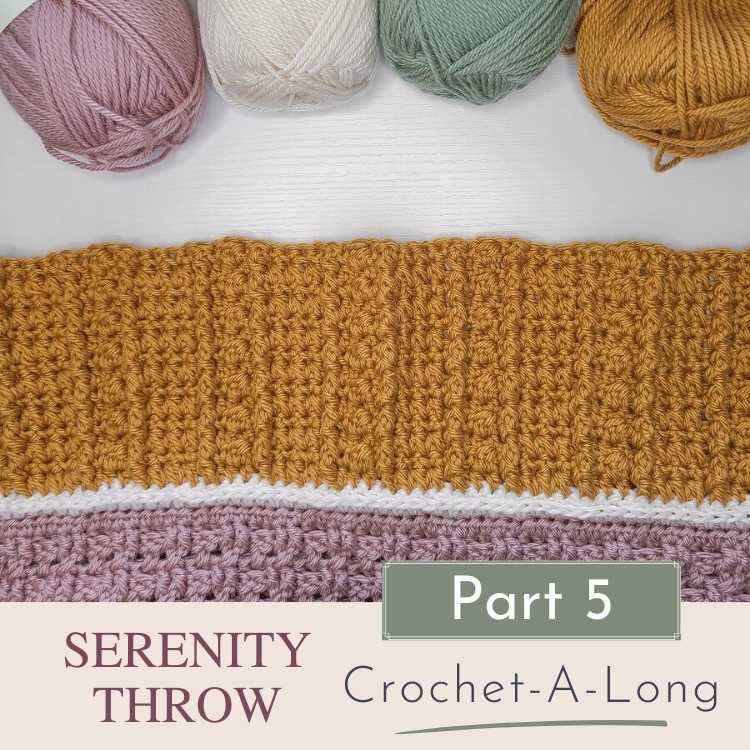 This image shows Part 5 of the Crochet Sampler Blanket.