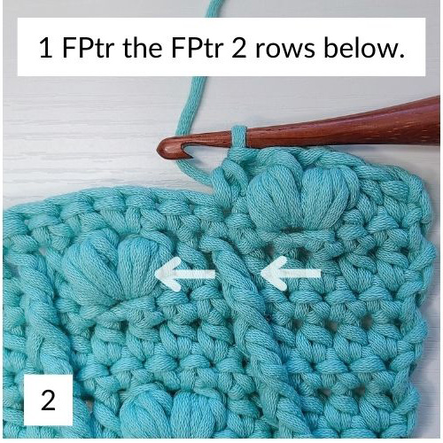 This image is Picture 2 of Row 13 as stated in the pattern instructions.