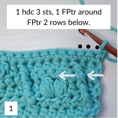 This image is Picture 1 of Row 7, as stated in the pattern instructions.