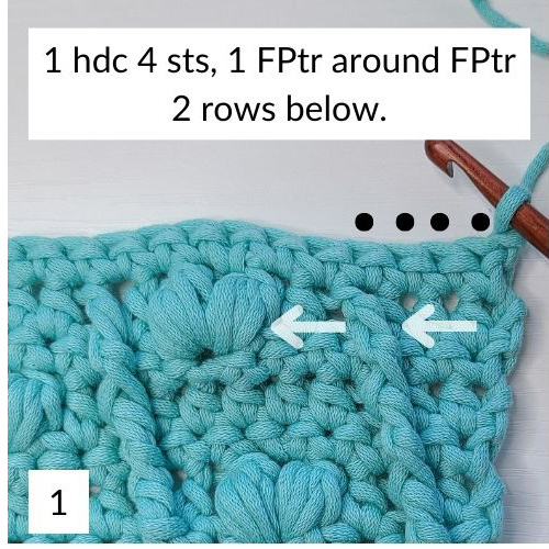 This image is Picture 1 of Row 9, as stated in the pattern instructions.